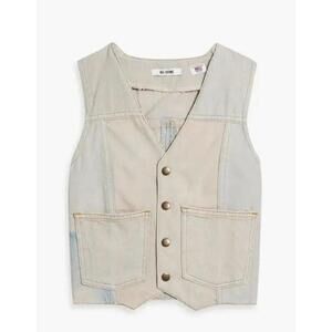 RE/DONE Cropped Denim Upcycled Vest (S)